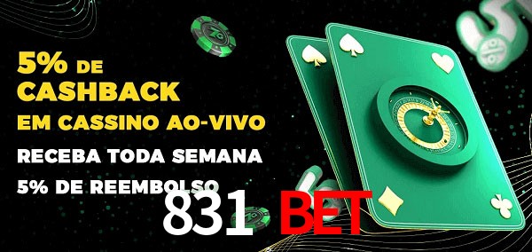 Promoções do cassino ao Vivo 831 bet